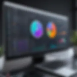 Visual representation of Looker interface highlighting its dashboard capabilities