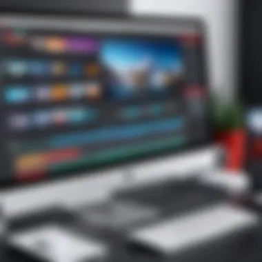 User-Friendly Video Editing Interface A user-friendly video editing interface showcasing tools and features for YouTube creators.