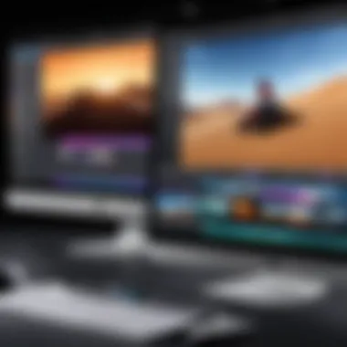 Exploring iMovie's User-Friendly Interface iMovie interface showcasing editing tools