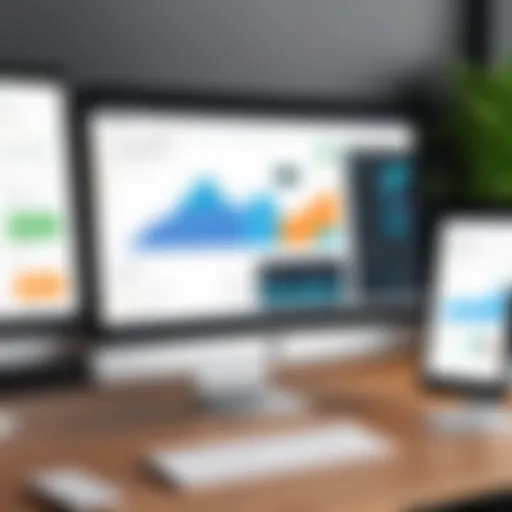 Visual representation of Chime CRM dashboard features