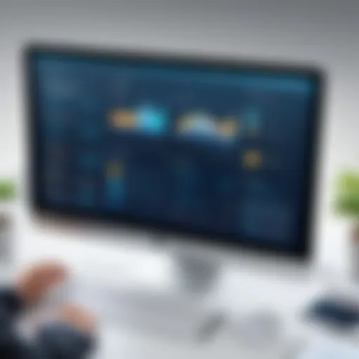 A sophisticated interface of billing software tailored for insurance companies