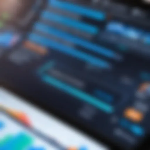 Dashboard showcasing project tracking metrics