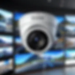 Visual representation of security camera placement