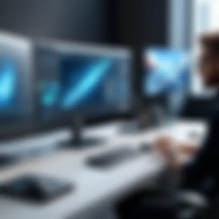 Professional showcasing a project created with advanced motion graphic tools
