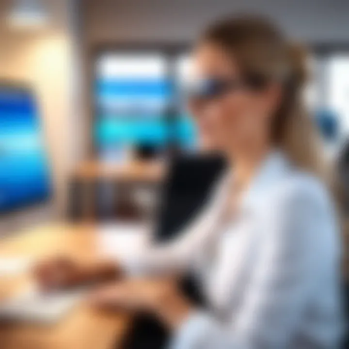 Travel agent utilizing booking software to enhance customer experience
