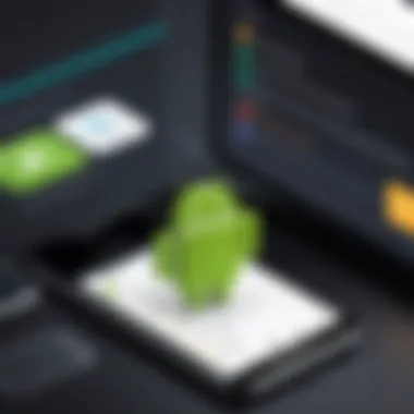 Testing Frameworks for Android Quality Assurance Illustration depicting various testing frameworks for ensuring app quality