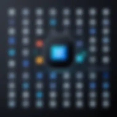 A visual representation of various types of e-commerce platforms, including B2B, B2C, C2C, and more.