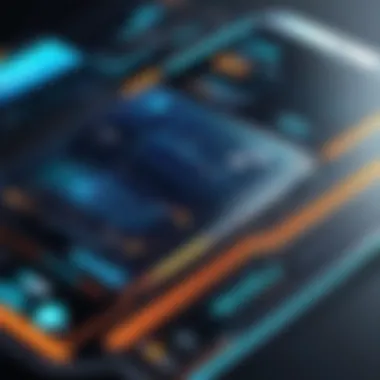 Innovative Financial Technology Solutions Futuristic financial technology interface
