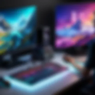 Creating Graphics for Video Games A digital art creation tool showcasing vibrant graphics