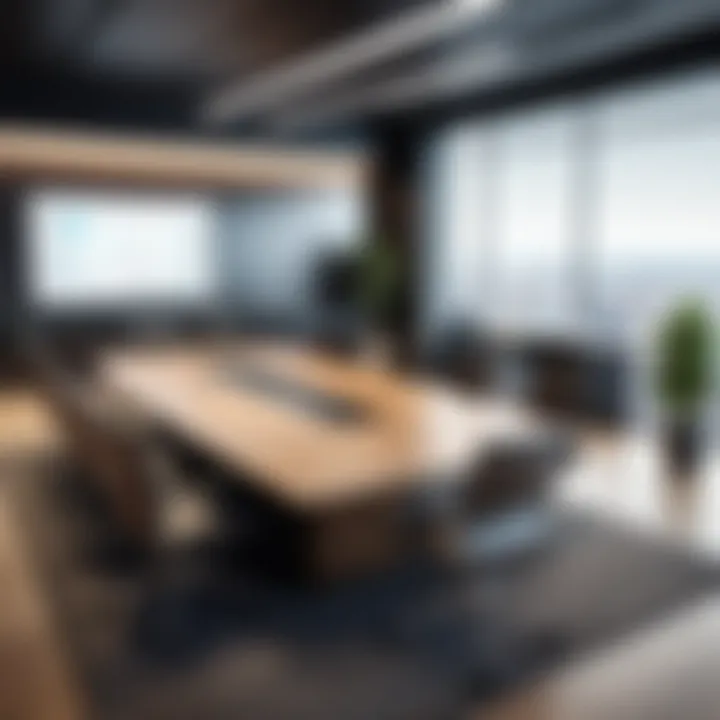 Team collaborating in a well-equipped meeting space