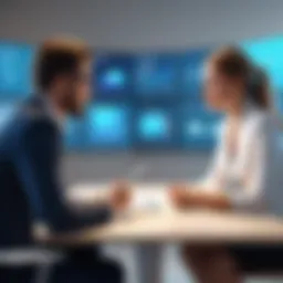 Engaging discussion between a consultant and a client