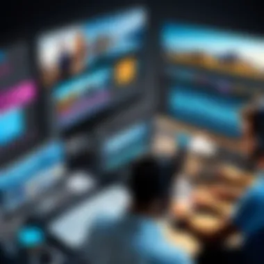 Creatives Engaged with Editing Applications Creative professionals using video and sound editing tools