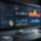 Visual representation of DCIM software dashboard