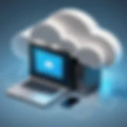 Conceptual representation of cloud storage service discontinuation