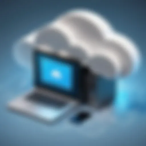 Conceptual representation of cloud storage service discontinuation
