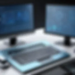 User interface of easy CAD software highlighting design tools