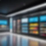 Modern embedded signage in a retail environment