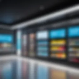 Modern embedded signage in a retail environment