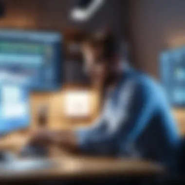 A Small Business Owner Exploring Financial Options Small business owner researching financial resources