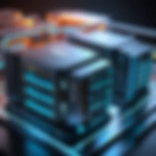 Visual representation of shared web hosting architecture