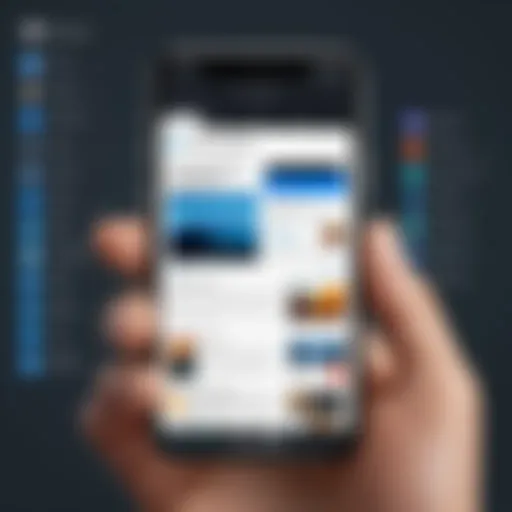User exploring various browser options on iPhone