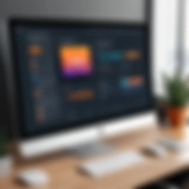User interface of a popular event management software