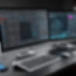 AutoCAD software interface showcasing design tools