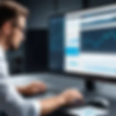 An engineer analyzing performance data from a vehicle's software system