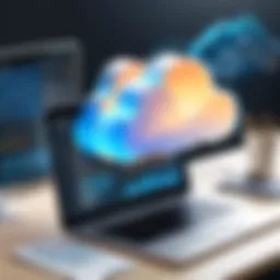 Illustration depicting cloud migration assessment tools in action