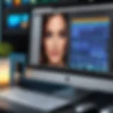 A captivating interface of professional photo editing software showcasing advanced tools.