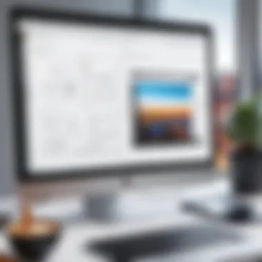 Digital Sketching Software in Action A screen displaying digital sketching software with a partially completed artwork