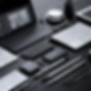 Essential Digital Sketching Tools An illustration of various digital sketching tools including tablets and styluses