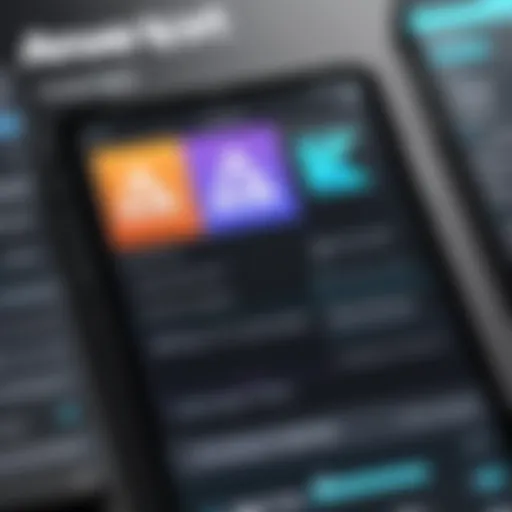 A user interface showcasing features of a free AE editing app