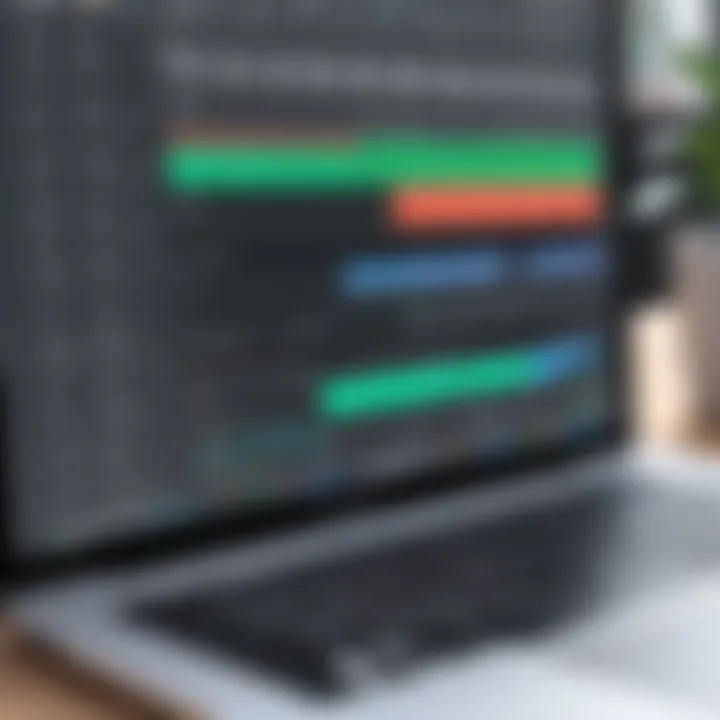 A sleek interface of a spreadsheet application on a Mac.