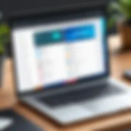 A laptop with various task organizer apps open on the screen
