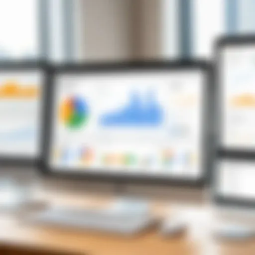 An overview of Google Analytics dashboard showcasing various metrics and analytics tools.