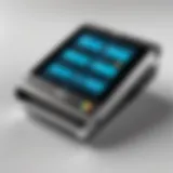 A sleek, modern offline POS terminal showcasing its user interface