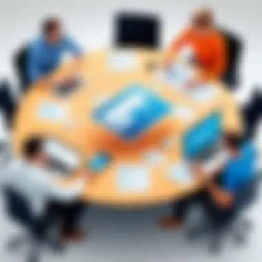 Team Collaboration on Oktopost B2B marketers collaborating on Oktopost platform