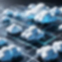 An abstract representation of cloud infrastructure