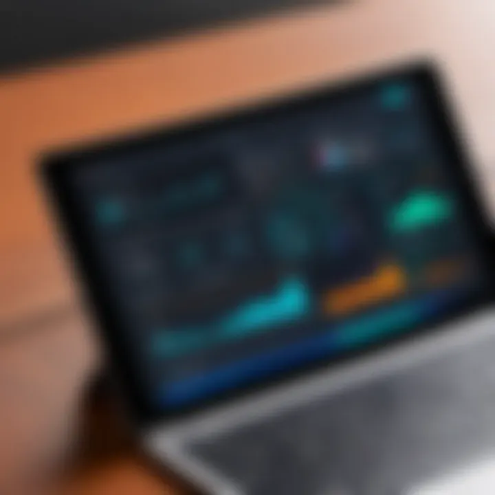 User interface of Power Apps showcasing a modern dashboard layout