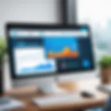 Dynamic dashboard showcasing Salesforce Sales Cloud features