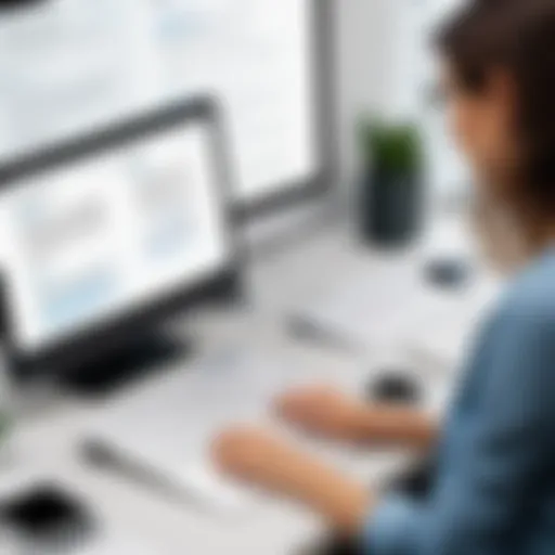 User navigating the features of Small PDF trial