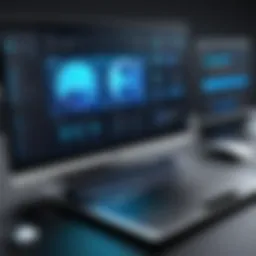 Visual representation of a smart application creator interface showcasing functionalities