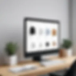 Visual representation of Square Online Store interface