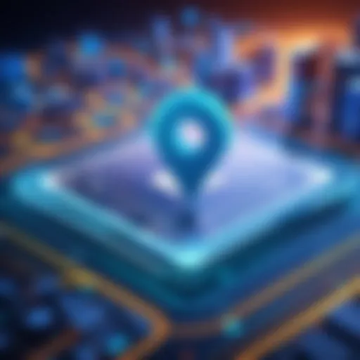 Visual representation of IP geolocation technology