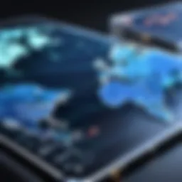 Visual representation of VPN server locations worldwide