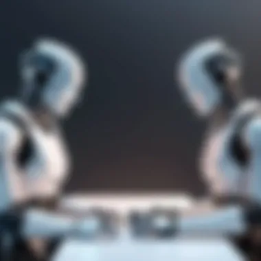 Pros and Cons of Automated Hiring A conceptual illustration of benefits and drawbacks of automated hiring