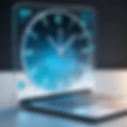 An abstract representation of time management strategies