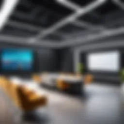 A modern event space showcasing versatility and style