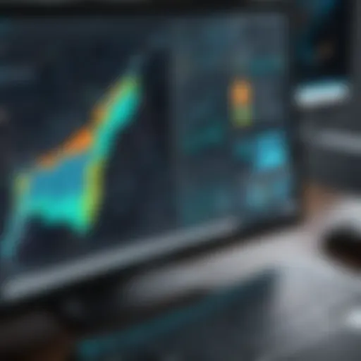 Innovative software interface showcasing geospatial analysis tools